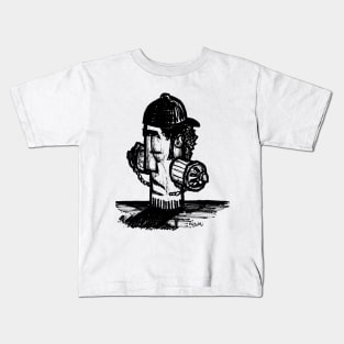 Waterman Doodle Black Kids T-Shirt
